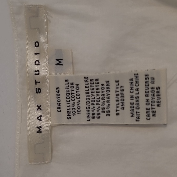 Max Studio, Dress, Cream, Embroidered - Picture 2 of 4